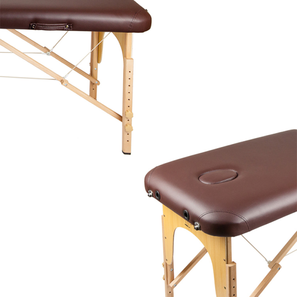 Массажный стол Atlas Sport 70 см складной 3-с деревянный (коричневый)