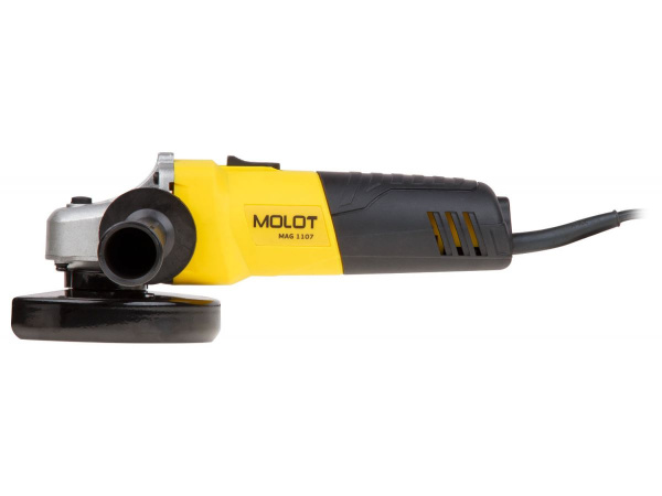 Одноручная углошлифмашина MOLOT MAG 1107 в кор. (710 Вт, диск 115х22 мм)