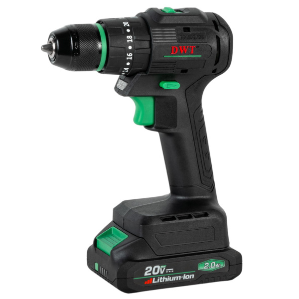 Дрель-шуруповерт ударная аккумуляторная DWT ASBP-20 DNM-2 BMC