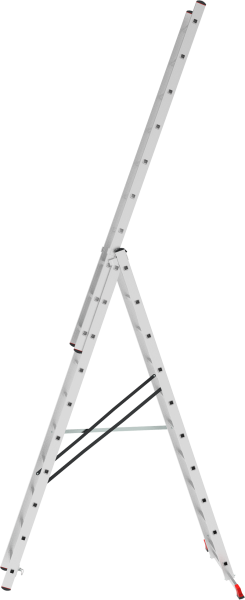 Лестница алюминиевая трехсекционная 3х10 ступеней NV223 Новая высота 2230310