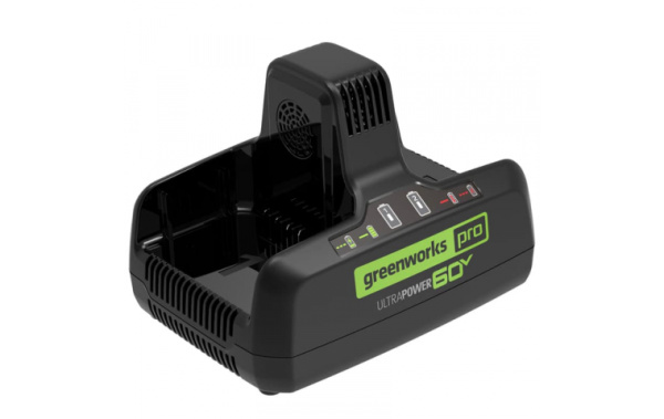 Зарядное устройство на 2 слота G60DC10  10A 60В Greenworks