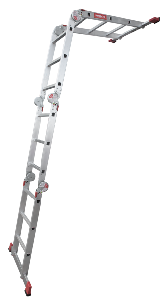 Лестница-трансформер профессиональная 4x3 ступеней с помостом ширина 500 мм NV3331 Новая высота 3331403