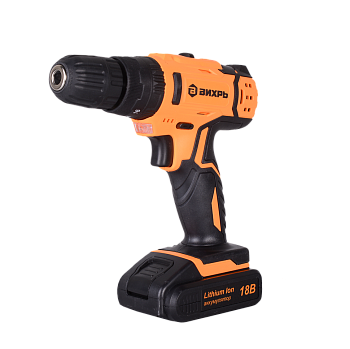 Дрель-шуруповерт аккумуляторная ударная ДА-18Л-2кУ (2,0 А/ч) Вихрь
