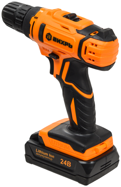 Дрель-шуруповерт аккумуляторная ДА-24Л-2к (2,0 А/ч) Вихрь