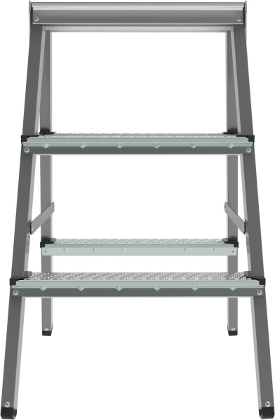 Стремянка стальная двухсторонняя 2x3 ступени NV1160 Новая высота 1160203