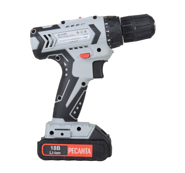 Дрель-шуруповерт аккумуляторная ДА-18-2ЛК Ресанта