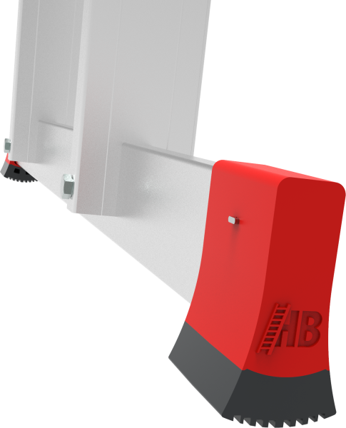 Лестница индустриальная алюминиевая односекционная 12 развальцованных ступеней 80 мм NV5214 Новая высота 5214112