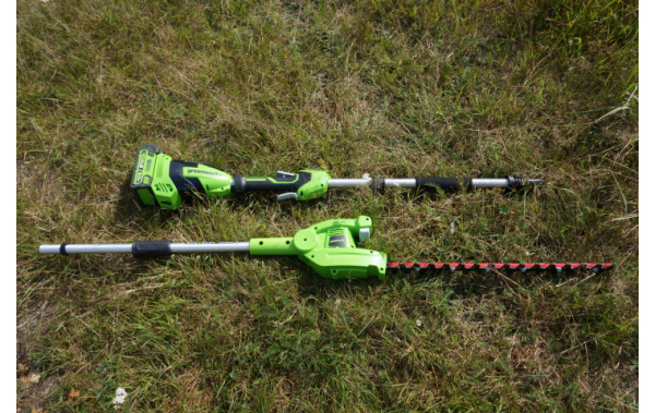 Кусторез штанговый аккумуляторный Greenworks G40PHА 40В