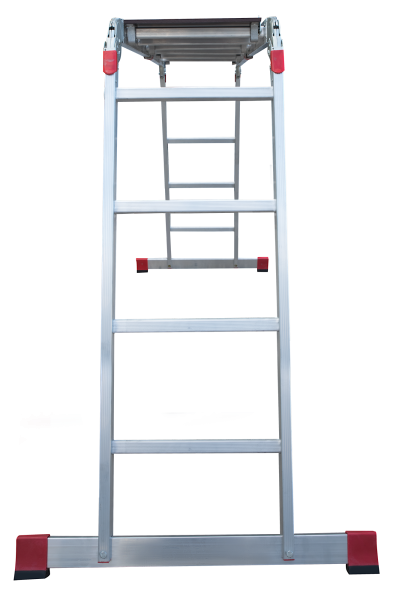Лестница-трансформер профессиональная 4x4 ступеней с помостом ширина 400 мм NV3330 Новая высота 3330404