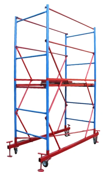 Вышка-тура ВСП стальная 1+1 высота до помоста 1,4 м площадка 0,7x1,6 м