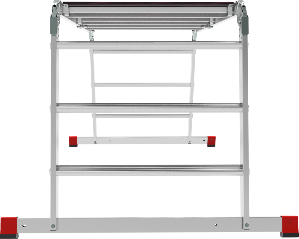 Лестница-трансформер профессиональная 4x3 развальцованных ступеней с помостом ширина 800 мм NV3336 Новая высота 3336403
