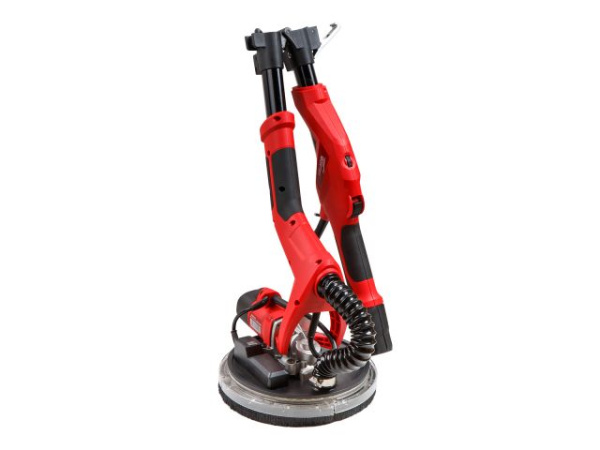 Шлифмашина для стен и потолков WORTEX DG 2260 в кор. со штангой (600 Вт, 600-1500 об/мин, 225 мм, регул. об., подсветка LED 360 гр., требуется подключ