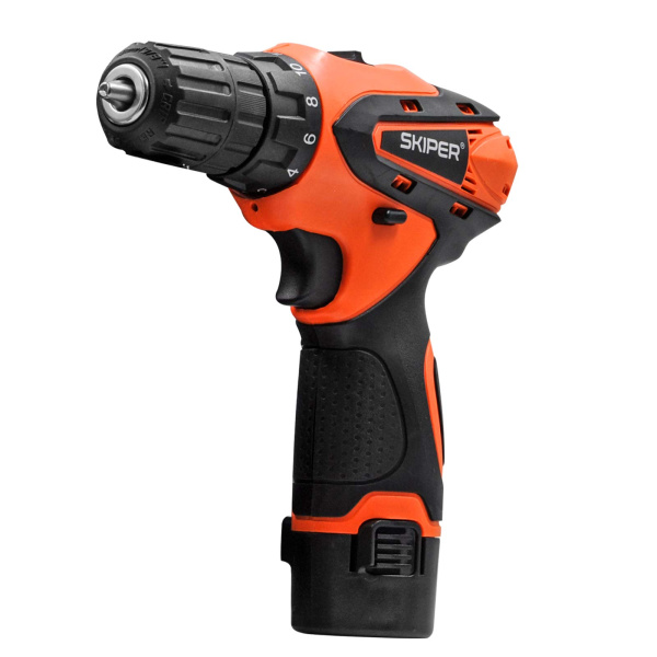 Аккумуляторная дрель-шуруповерт SKIPER CS2800-1 (12В, 2 акк, 1,5 А/ч Li-ion, 2 ск, 19 Нм, кейс)