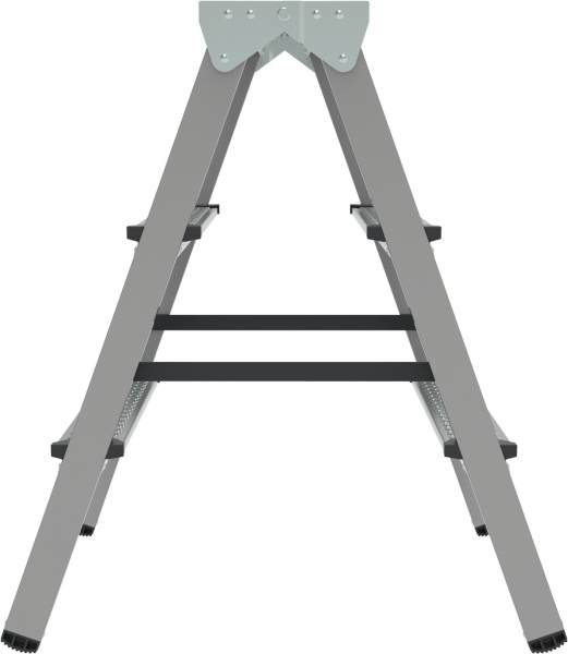 Стремянка стальная двухсторонняя 2x3 ступени NV1160 Новая высота 1160203