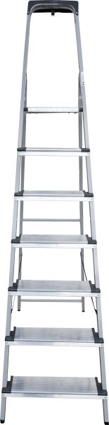 Стремянка алюминий-сталь 7 ступеней 130 мм органайзер NV1138 Новая высота 1138107