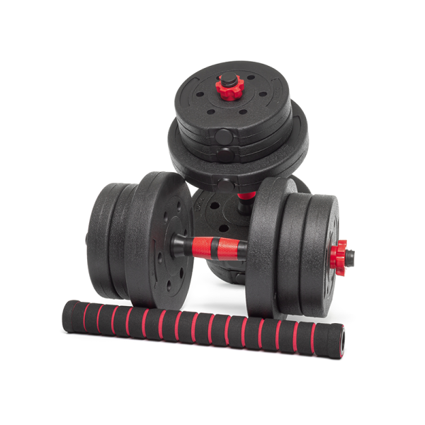 Набор композитных гантелей AMETIST 20 кг с соединительным грифом