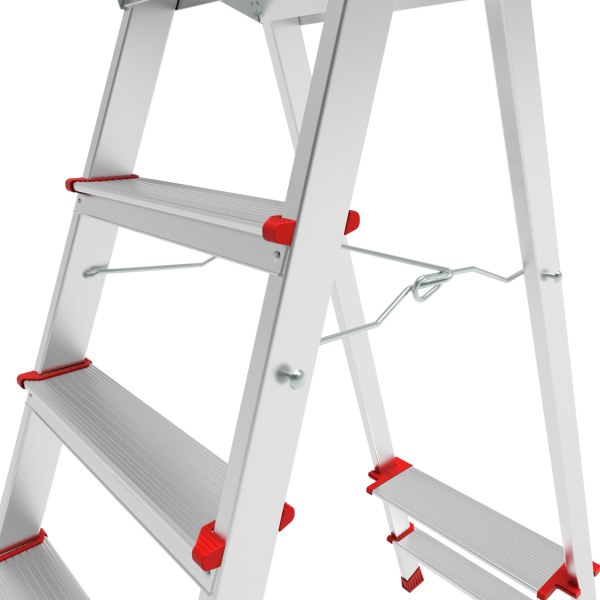 Стремянка профессиональная алюминиевая 11 ступеней с большой площадкой NV3130 Новая высота 3130111