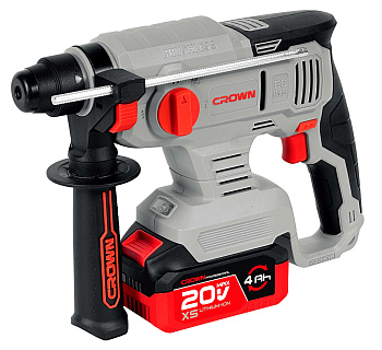 Перфоратор аккумуляторный CROWN CT28010XS-4 BMC
