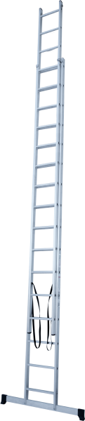 Лестница алюминиевая двухсекционная 2x16 ступеней NV1220 Новая высота 1220216
