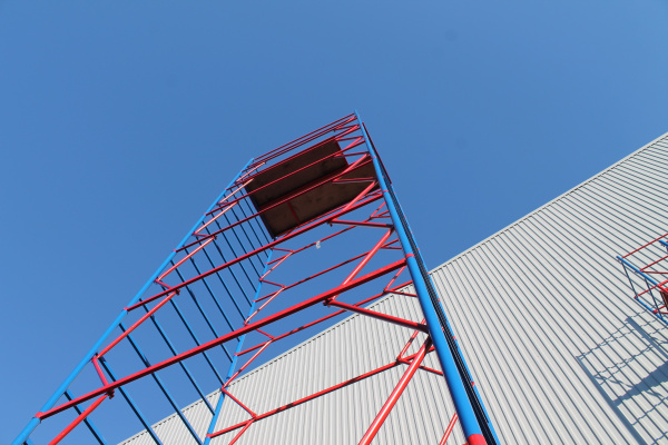 Вышка-тура ВСП стальная 1+10 высота до помоста 12,2 м площадка 1,2x2 м