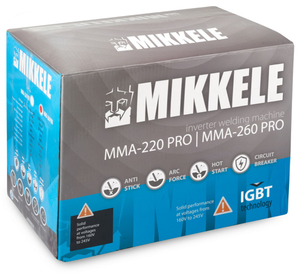 Инвертор сварочный MIKKELI MMA-260 PRO