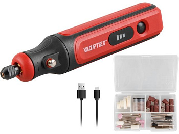 Аккумуляторный гравер WORTEX MG 1415 ELi в кор.+ аксессуары 