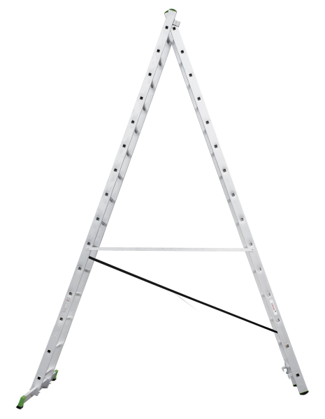 Лестница алюминиевая двухсекционная 2x15 ступеней NV2220 Новая высота 2220215