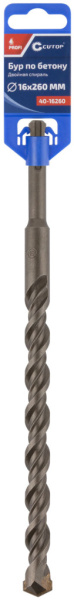 16x200/260 мм Бур по бетону SDS-plus Cutop Profi 40-16260