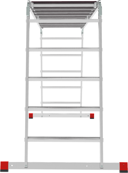 Лестница-трансформер профессиональная 4x5 ступеней 80 мм с помостом ширина 650 мм NV3335 Новая высота 3335405
