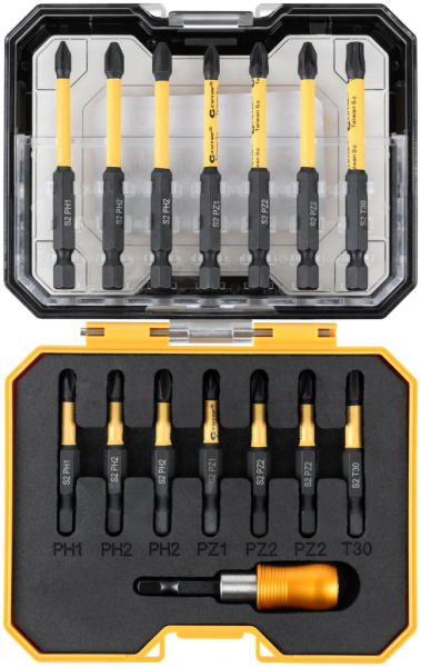 Набор торсионных бит 50/75 мм "Ударник" 15 предметов Profi plus Cutop 83-992