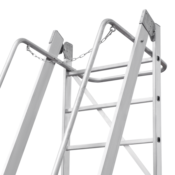 Передвижная складная лестница-стремянка с платформой 8 ступеней NV3541 Новая высота 3541108