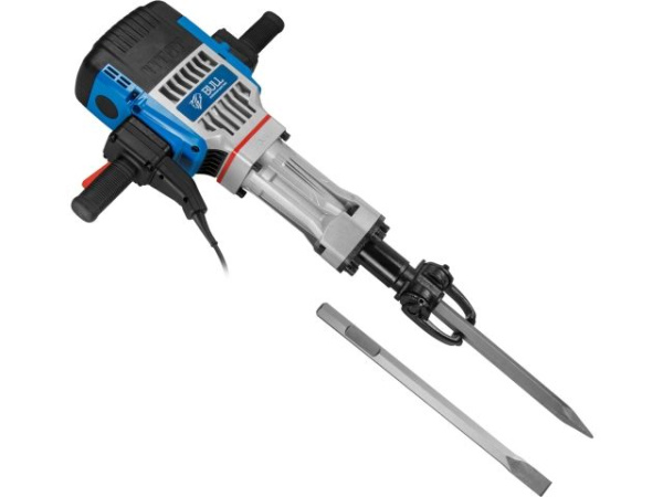 Отбойный молоток BULL SH 3001 в кор. 2200 Вт, 75 Дж, HEX 28.6 мм, 1050 уд/мин, 5 м кабель 
