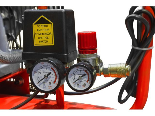 Компрессор HDC HD-A071 (396 л/мин, 10 атм, ременной, масляный, ресив. 70 л, 220 В, 2.20 кВт)