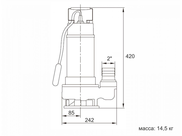 Насос погружной фекальный Marvel 1200 FE 333/12 A&P 