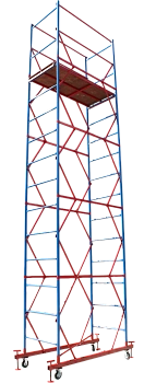 Вышка-тура ВСП стальная 1+4 высота до помоста 5 м площадка 0,7x1,6 м