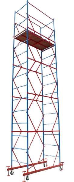 Вышка-тура ВСП стальная 1+4 высота до помоста 5 м площадка 0,7x1,6 м