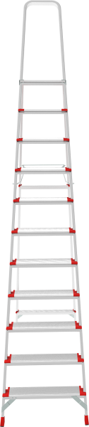 Стремянка профессиональная алюминиевая 11 ступеней площадка 350х260 мм NV3137 Новая высота 3137111