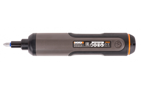 Аккумуляторная отвертка WORX WX240 4В 5 Нм 15 А*ч набор оснастки