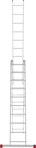 Лестница алюминиевая трехсекционная 3х10 ступеней NV223 Новая высота 2230310