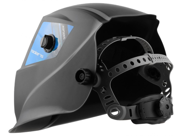 Щиток сварщика  с самозатемняющимся светофильтром Solaris ASF500S (1/2/1/2, 94х43 мм (40,4 см2), DIN 4/9-13, шлифовка, рег.чувств., рег.задерж.)