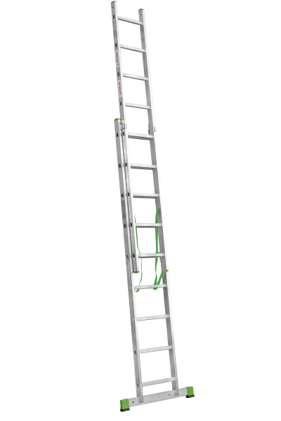 Лестница алюминиевая двухсекционная 2x9 ступеней NV2220 Новая высота 2220209