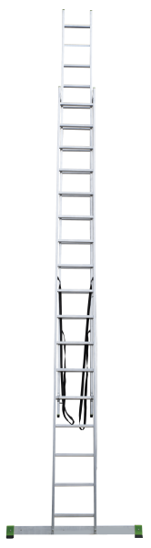 Лестница алюминиевая двухсекционная 2x17 ступеней NV2220 Новая высота 2220217