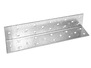 200х40х40 мм Уголок крепежный равносторонний KUR белый цинк (5 шт.)