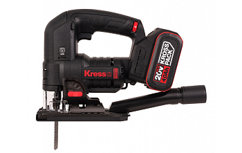 Лобзик аккумуляторный бесщеточный Kress KUE26 20В 4ач х 2 ЗУ 6А кейс