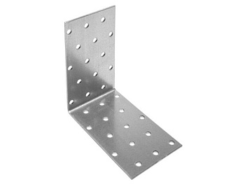 60х100х100 мм Уголок крепежный равносторонний KUR белый цинк (10 шт.)