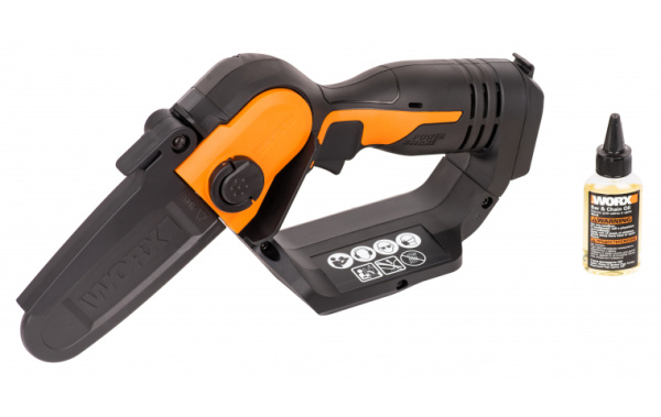 Мини-пила цепная аккумуляторная WORX WG324E.9, 20В, 12см, без АКБ и ЗУ