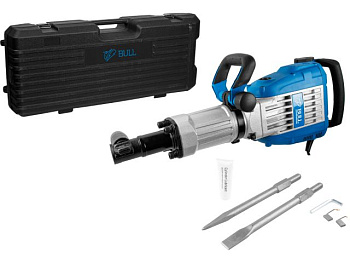 Отбойный молоток BULL SH 1502 1700 Вт, 55 Дж, HEX 30, конст. электр., 1650 уд/мин 