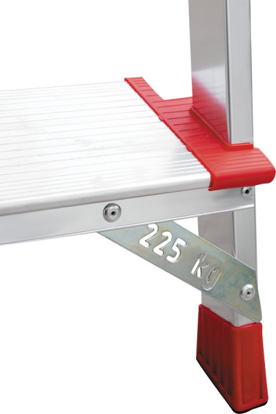 Стремянка профессиональная алюминиевая 4 ступени 130 мм NV3117 Новая высота 3117104