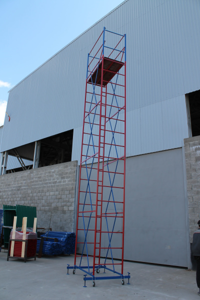 Вышка-тура ВС стальная 1+4 высота до помоста 6,61 м площадка 0,7x1,6 м