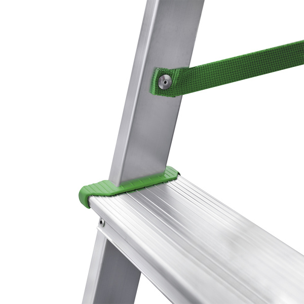 Стремянка алюминиевая двухсторонняя 2x5 ступеней площадка 260мм NV 212 Новая высота 2120205